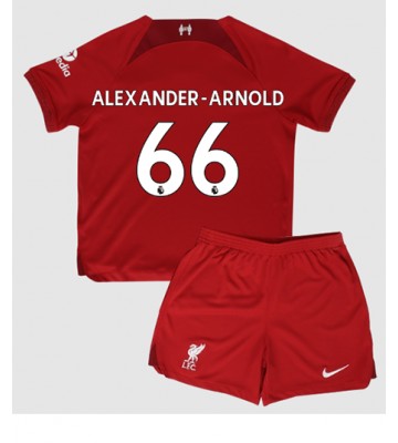 Liverpool Alexander-Arnold #66 Hjemmedraktsett Barn 2022-23 Kortermet (+ Korte bukser)